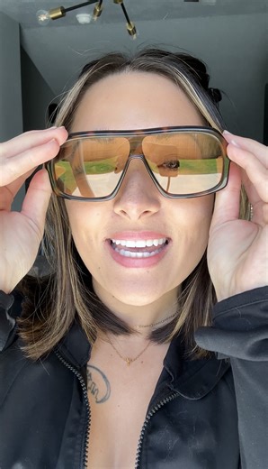Watch Oversized polarized sunglasses review on Amazon Live