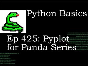 Python Basics Pyplot with Pandas Series