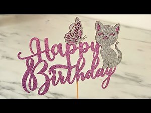 Adorable 3D Cat Cake Topper 🐱✨ CatThemed Cake Decor from Amazon