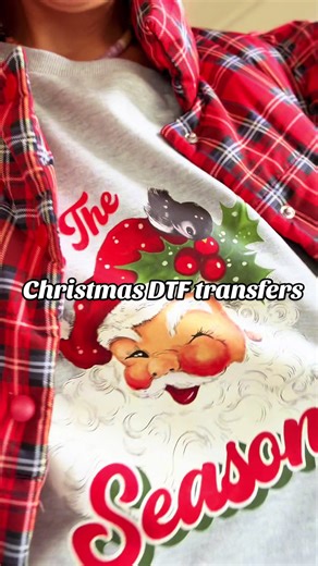 15 DTF Christmas transfers for the price of half of 1 Christmas sweatshirt 😱 so many cute ones and such a fun cart idea with the kids #dtftransfers #dtfprinting #christmascrafts #tiktokshopblackfriday #tiktokshopcybermonday