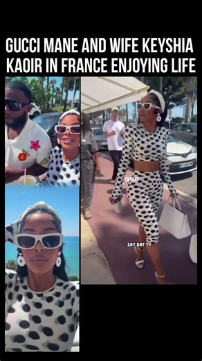 Gucci Mane And Wife In France Enjoying Their Vacation.