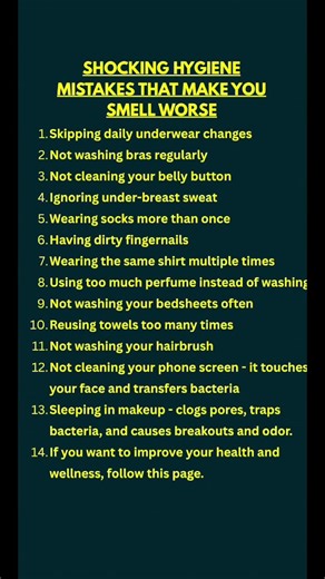 13 Hygiene Mistakes That Make You Smell Worse 🚫🧼