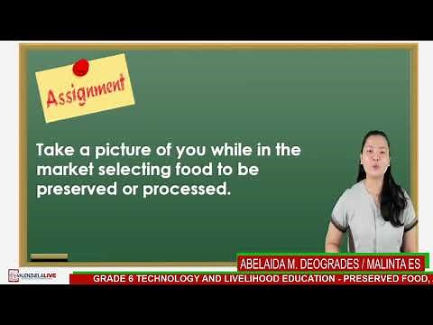 GRADE 6 TLE - PRESERVED FOOD, APPLYING PRINCIPLES AND SKILL IN FOOD PRESERVATION