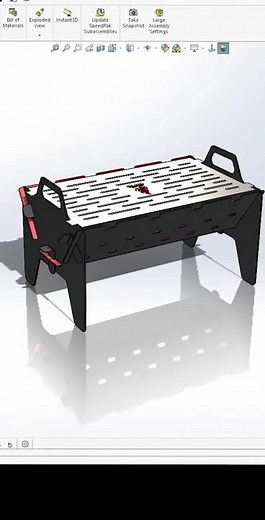Design beautiful grill in Solidworks #solidworks #3d #design #diy #bbq #cad #designer #sheetmetal
