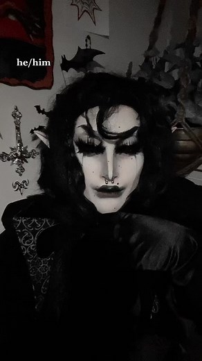 Vampire Goth Makeup Transformation