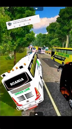 গ্রীন লাইন বাসের কিং বাউলি bus simulator Indonesia ETS2 obb #shorts