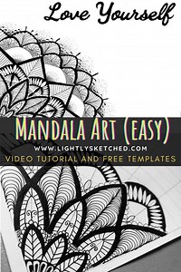 Drawing a Mandala | Coloring Books For Kids ​| Lightly Sketched