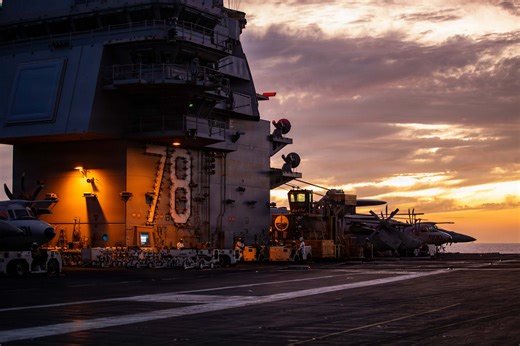 Carrier USS Gerald R. Ford Arrives in Souda Bay for Repairs After Laundry Room Fire - USNI News