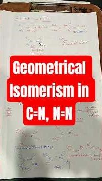 Organic chemistry#Geometrical Isomerism in C=N, N=N