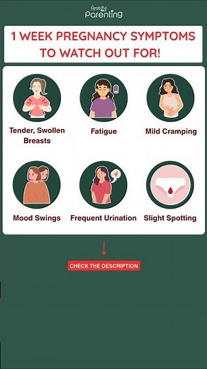 1 Week Pregnancy Symptoms | Early Pregnancy Symptoms