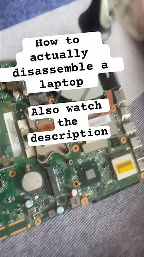 This is how you can disassemble a laptop. Watch video step by step guide enjoy! #technology