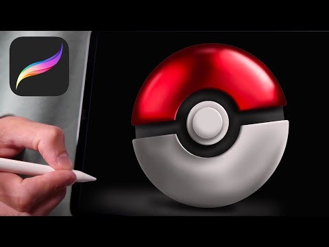PROCREATE Pokeball TUTORIAL 232