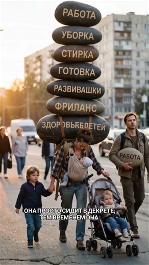 Труд женщиныТы же просто сидишь в декрете, А вы сталкивались с непониманием в декрете ?