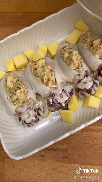 Seppie Ripiene al Forno con Patate: Ricetta Facile