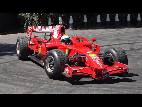 Felipe Massa Driving his Orginal Ferrari F2008 F1 @ Goodwood Festival of Speed!