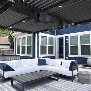 Homeowners are wild for the ‘Smart Patio Room’ -The stylish new indoor-outdoor living revolution transforming how modern families live at home... Humans did NOT evolve to be cooped up indoors… so why, in the 21st Century, do we still have homes that wall us in? With the Smart Patio Room, modern, seamless indoor-outdoor living is *finally* here: 1. The backbone of the Smart Patio Room is the StruXure motorized pergola – the most advanced outdoor living system in the world. StruXure’s spaceage, po
