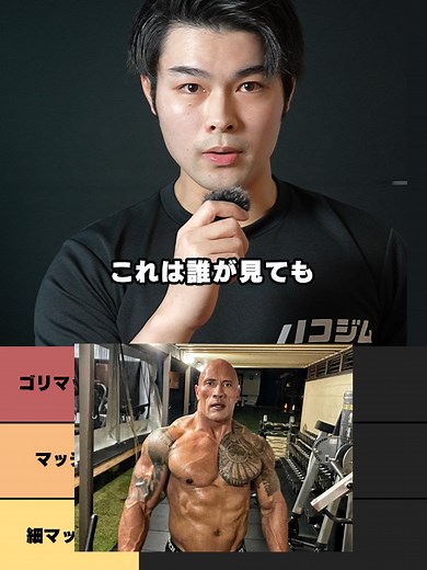 マッチョティアリスト #ティアリスト #筋トレ #フィットネス #ジム #筋肉 #ハコジム