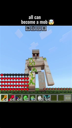 everyone can become a mobs🤯#minecraft #minecraftmods #mcpe #minecraftpe #minecraftjava #modminecraft