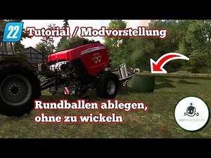 #Tutorial #Modvorstellung | Rundballen ablegen, ohne zu wickeln | LS22 by #Penzo