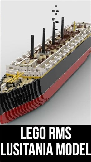 LEGO Lusitania Model Timelapse #lego #timelapse #lusitania