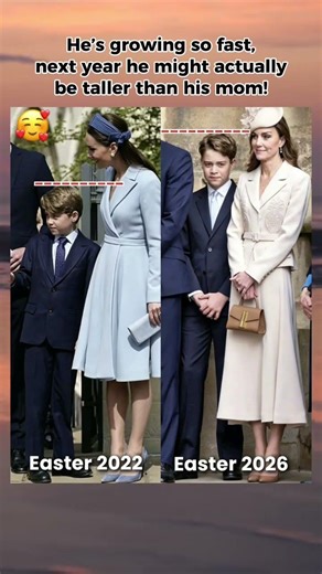 Prince George Growth Surprise! Nearly Taller Than Kate Already?! #shorts #royalfamily #princegeorge