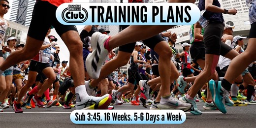 Runner's World Club: Sub-3:45 marathon training plans