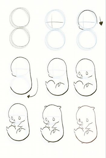 [Easy and cute] How to draw an illustration [Hamster]