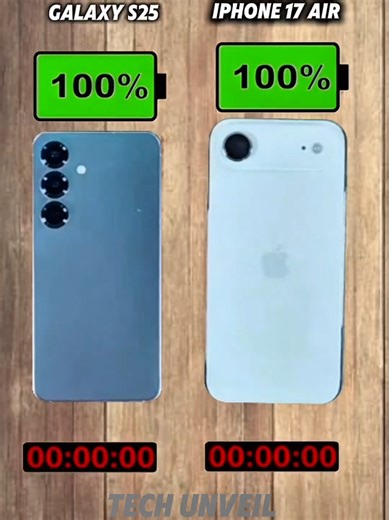 Samsung Galaxy S25 vs iPhone 17: Battery Test Showdown
