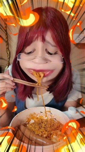 The spiciest instant noodles in the world🥵💋 #NooWee