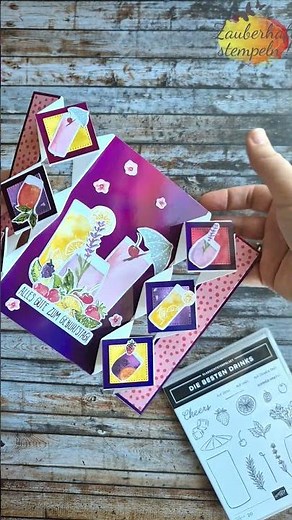 Diamond Pop Up Card | Zweiseitige Diamant Pop Up Karte | DRINKS UND GUTE LAUNE | Stampin' Up! | diy