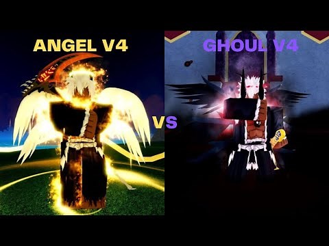 [BLOX FRUITS] Angel V4 vs Ghoul V4...