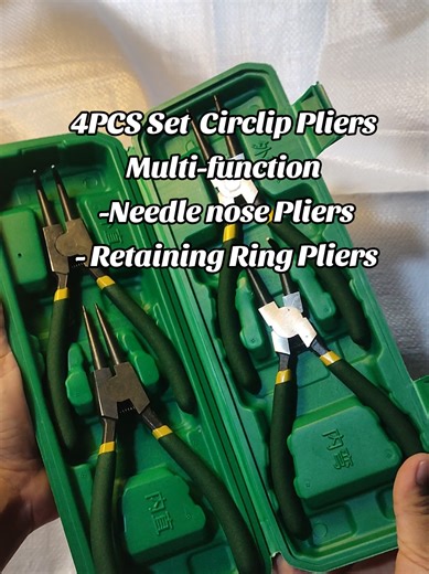 4PCS Set Circlip Pliers Multi function Needle Nose Pliers, retaining ring Pliers. #4pcspliers #needlenosepliers #retainingringpliers