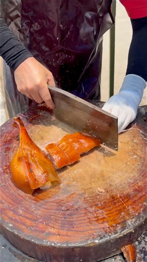 Mouthwatering 🤤 Roasted Duck 🦆 Cutting 🔪 Prep #usa #foryou #shorts