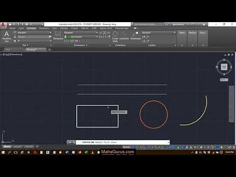 How to Use Centerline Between Two Lines in Autocad- Draw Centerline- Centerline Autocad Tutorial