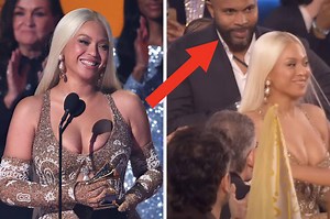 I’m So Obsessed With Beyoncé's Longtime Bodyguard, Julius, Briefly Breaking Character After She Won Album Of The Year At The Grammys