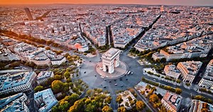 Arc De Triomphe, Paris, France. Free Stock Video