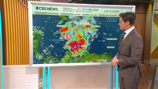 Tracking Tropical Storm Melissa's path