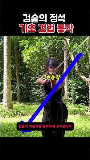 절도 있는 동작으로 쾌감 터지는 검술의 정석 ⚔️ 9가지 기초 검법 동작 시연!