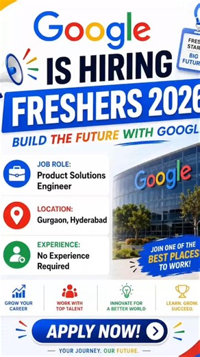 Google Freshers Hiring 2026 🔥 Top MNC Job Vacancy 2026 Off Campus Hiring High Pay Entry Level Jobs