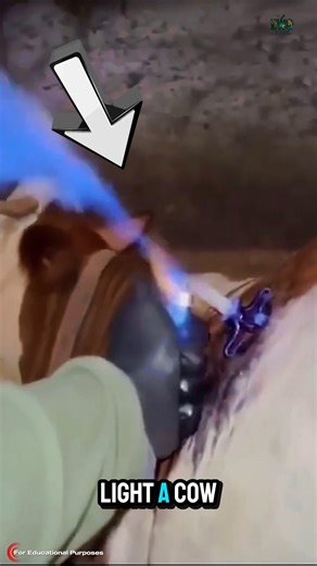 A Vet Just Lit a Cow on Fire—to Save Her Life. #documentary#usashorts#fyp