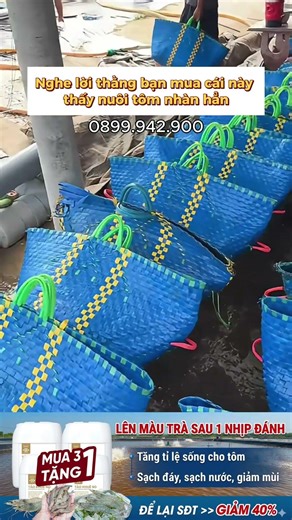 Từ ngày nghe lời thằng bạn đổi sang dùng can này thấy nuôi tôm nhàn hơn hẳn