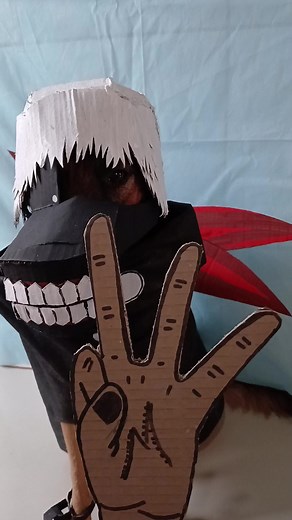 Live Action Kaneki vs Jason Tokyo Ghoul Cosplay Anime Pet Dog