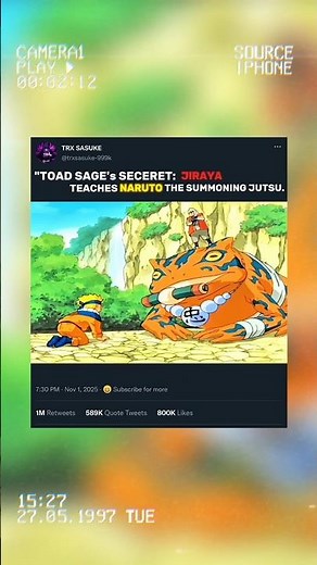 The sage toad SECERET:jiraya Teaches Naruto The Summoning jutsu🔥#shorts#trending