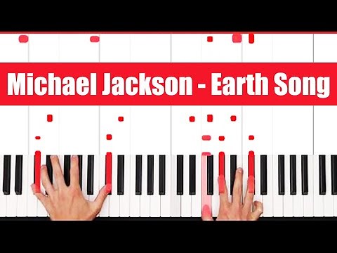 Earth Song Michael Jackson Piano Tutorial Easy Chords