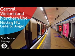 London Underground First Person Journey - Notting Hill Gate to Angel