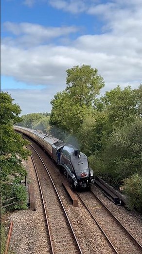 STEAM IS BACK! 🚂 60007 Sir Nigel Gresley Storms Through Cullompton! #trainspotting #steamtrain