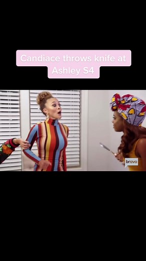 Candiace Throws Knife at Ashley Darby