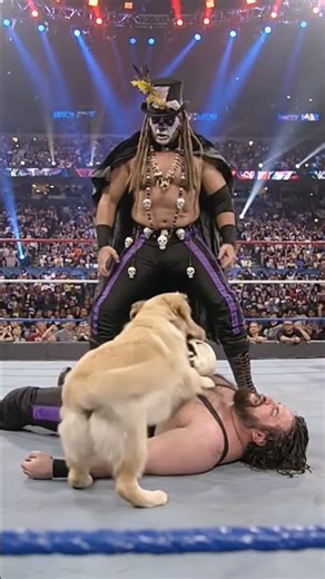 Dog Stole Papa Shango’s Skull💀🐶 WWE Funny Moment😂 #shorts #wwe #papashango #wwefunny #wrestlingfunny