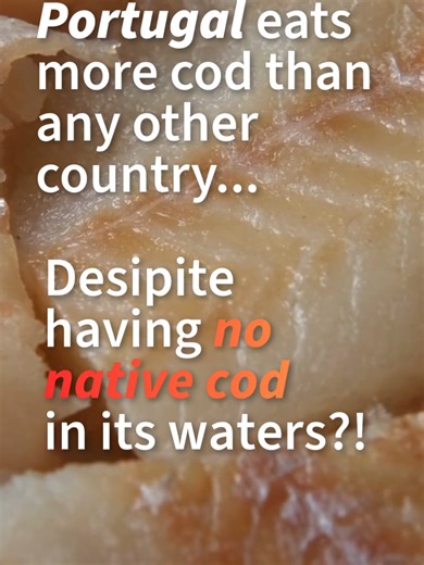 Portugal eats more cod than any other country... Ever wonder why Portugal is obsessed with cod? 🐟 With over 365 ways to cook it—one for every day of the year—this