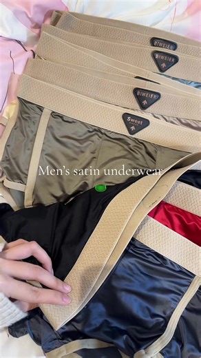 Men’s satin underwear 🩲 #mensunderwear #menswear #menshorts #tiktokmademebuyit